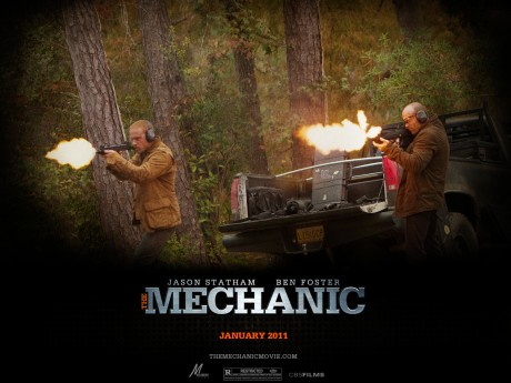 Jason Statham and ben Foster in The Mechanic