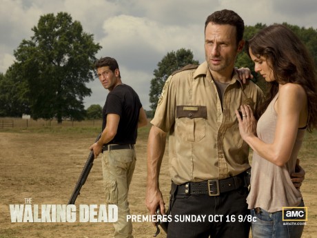 Andrew Lincoln, Sarah Wayne Callis and Jon Bernthal