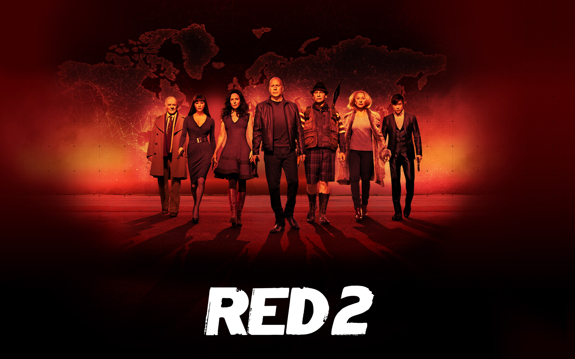 red 2 cast wallpaper