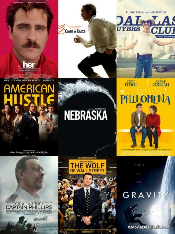 2014 Oscars - Best Motion Picture nominees