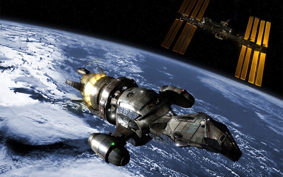 firefly class ship Serenity and ISS