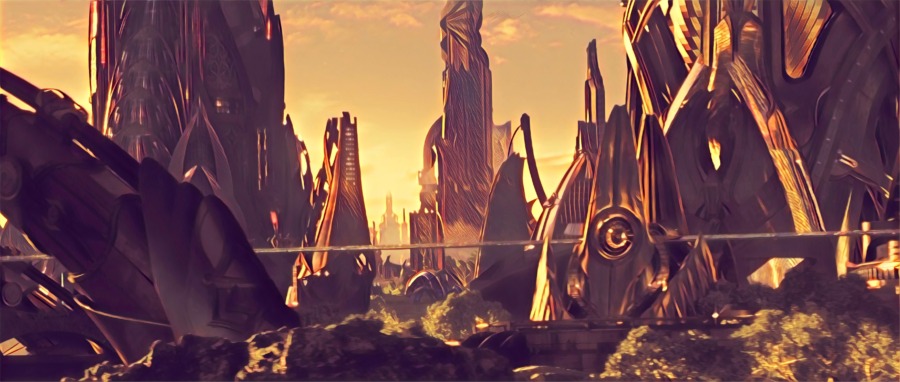 Asgard Artwork from Thor 2011