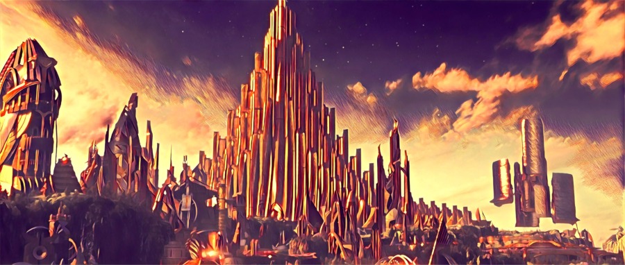 Asgard Artwork from Thor 2011