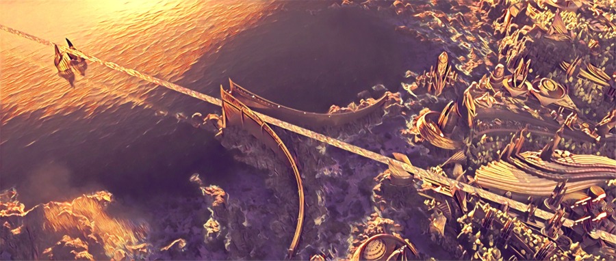 Asgard Artwork from Thor 2011