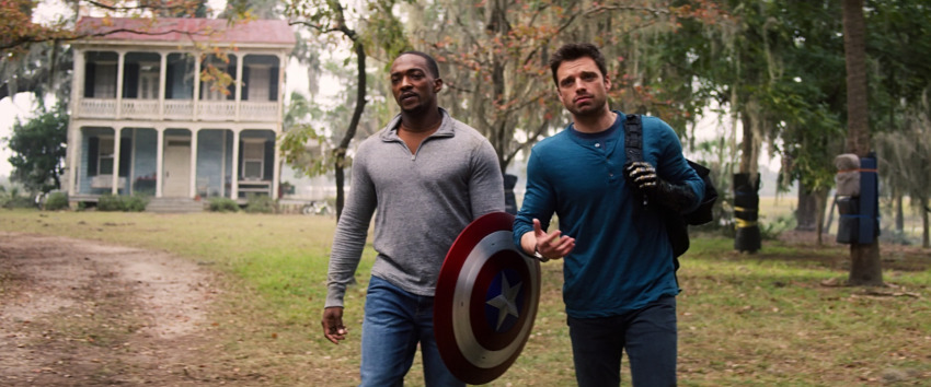 Sebastian Stan and Anthony Mackie in Falcon and The Winter Soldier Episode 5 Screencaps